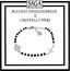 SAGA GIOIELLI® Armband Damen Herren Rosenkranz Kristalle Schwarz Stahl, Kristall Edelstahl