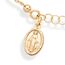 Miabella 18 Karat Gold über Sterling Silber italienischen Rosenkranz Kreuz Bead Charm Gliederkette Armband für Frauen Teen Girls, einstellbar 6-7 oder 7-8 Zoll 925 Made in Italy (7 "bis 8")