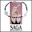 SAGA GIOIELLI® Armband Damen Herren Rosenkranz Kristalle Schwarz Stahl, Kristall Edelstahl