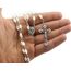 Nazareth Store Rosenkranz aus Naturperlen, katholische Halskette, Jerusalem, Heilige Erde, Medien und silbernes Kreuz