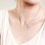 Flongo Herren-Kette Männer Anhänger Damen Halskette, Edelstahl Halskette mit Egyptian Ägyptisches Zeichen Anch o. Ankh Kreuz Kruzifix Anhänger Silber Gold 2 Stück