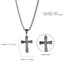 Flongo Frauen Kreuz Kette Männer Anhänger Rosenkranz ägyptisch Ankh Kreuz Halskette Silber Jahrgang Damen Herren-Accessoires