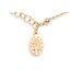 Miabella 18 Karat Gold über Sterling Silber italienischen Rosenkranz Kreuz Bead Charm Gliederkette Armband für Frauen Teen Girls, einstellbar 6-7 oder 7-8 Zoll 925 Made in Italy (7 "bis 8")