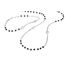 AKA Gioielli® - 925 Silber Rosenkranz Armband mit Schwarze Steine mit Jungfrau Maria und Kreuz - Armband für Damen und Herren, längenverstellbar