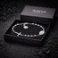 SAGA GIOIELLI® Armband für Herren und Damen, Rosenkranz, Silber, Stahl, Legierung, 5.73 cm (approximately), Legierter Stahl