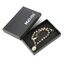 HZMAN 14K vergoldet Jungfrau Maria Rosenkranz Perlen Armband Dainty Jungfrau von Guadalupe verstellbare Link Armbänder für Damen Party Hochzeitsschmuck Geschenk