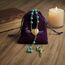 Nazareth Store Rosenkranz-Halskette mit roten Korallenperlen, katholischer Heiliger Benedikt, Rosenkranz, Herzmedaillon, Medaille und Kreuz, religiöses Amulett für Frauen und Männer (Türkis)