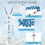 Yaomiao Blau Kristallperlen Rosenkranz Katholische Halskette Kreuz Rosenkranz Kugelkette Silber Kette Herren Damen Halsketten
