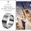 Flongo Kreuz Bibel Herren Ring: Spanische Bibel Gravur Amulett Schutz Christlich Religiös Daumenring Silber Ton Verlobung Bandring Siegelring Spanisch Bibel Kreuz Rosenkranz Ringgröße 68