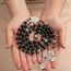 Nazareth Store Herren-Rosenkranz-Halskette aus schwarzem Hämatit, 10 mm, mit Metallperlen "Our Father Beads Miraculous Medal & Our Pardon Cross", 50,80 cm, Zink, Kein Edelstein
