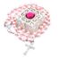 FLAFARY Erstkommunion Rosenkranz für Mädchen und Jungen, Rosenkranzperlen katholisch für Männer, Frauen, Rosenkranz Halskette als Geschenke für Mutter, Großmutter, Ältere, Box, Metall, Glas, Perle