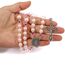 Nazareth Store Pink Pearl Perlen Rosenkranz katholische Halskette mit wundersamen Medaille Kreuz Kruzifix silberfarbenen Rosenkranz in Samt Tasche