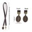 Donxote Bookmarks, Handmade Our Lady of Guadalupe Bookmark with Long Leather Straps, Oval Tag Christian Saint Book Mark, Holy Infant of Atocha (Style 6)