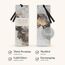 Christian Art Gifts Lesezeichen mit grauem Marmorwirbel, Premium-Schrift, "I Know The Plans I Have for You", Jeremia, 29:11, Bibelvers, metallisch, goldfarben, inspirierendes Lesezeichen für Damen und