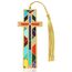 MOPZIJA Christian Lesezeichen mit Bibelvers und Kreuz Anhänger Inspirierendes Lesezeichen Christliches Geschenk für Kommunion Konfirmation Motivation Geschenk für Frauen Männer,bibel zubehör