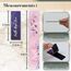 Christian Art Gifts Set of 6 Faith Hope Love Pink Flowers Inspirational Magnetic Bible Verse Bookmark with Scripture, Size Small 2.3" x .75"