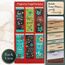 Christian Art Gifts Set of 6 God's Love Vintage Blooms Inspirational Magnetic Bible Verse Bookmark with Scripture, Size Small 2.3" x .75"