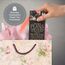 Christian Art Gifts Premium-Lesezeichen aus Kunstleder für Frauen: I Know The Plans inspirierender Bibelvers, Schwarz und Rosa mit Blumenmuster