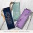 Christian Art Gifts Lesezeichen aus veganem Leder mit Aufschrift "I Know The Plans", inspirierender Bibelvers mit dunkelgoldenem Satinband und geprägtem Blumenmuster, Marineblau/Gold