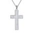 YFN Weiß Opal Kreuz Halskette Sterling Silber Kreuz Anhänger Schmuck Geschenke für Damen Herren