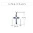 YFN Kreuz Halskette Sterling Silber Abalone Schale Kreuz Anhänger Religiöser Schmuck Geschenke für Damen Herren Mädchen Jungen