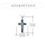 YFN Kreuz Halskette Sterling Silber Türkis Kreuz Anhänger Schmuck Geschenke für Damen Herren Mädchen Jungen
