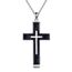 YFN Kreuz Halskette Sterling Silber Schwarz Turmalin Kreuz Anhänger Schmuck Geschenke für Damen Herren Mädchen