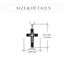 YFN Kreuz Halskette Sterling Silber Schwarz Turmalin Kreuz Anhänger Schmuck Geschenke für Damen Herren Mädchen