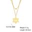 EUEAVAN Davidstern Halskette für Frauen Hexagramm Anhänger Halskette Amulett Symbo Jüdisch Israel Religiös David Schmuck Geschenk Frauen (Double Layered Kette Gold)