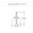 YFN Weiß Opal Kreuz Halskette Sterling Silber Kreuz Anhänger Schmuck Geschenke für Damen Herren