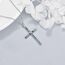 YFN Kreuz Halskette Sterling Silber Abalone Schale Kreuz Anhänger Dünnes Kreuz Schmuck Geschenke für Damen Herren Mädchen Jungen