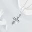 YFN Wikinger Kreuz Halskette Sterling SIlver Keltischer Knoten Anhänger Wikinger Religiöser Schmuck Geschenke für Damen Herren (Valknut)