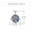 YFN Baum des Lebens Halskette Sterling Silber Davidstern Lebensbaum Anhänger Kette Abalone Shell Keltischer Schmuck Geschenke für Damen Herren