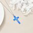 YFN Opal Kreuz Halskette Sterling Silber Kreuz Anhänger Schmuck Geschenke für Damen Herren Mädchen Jungen