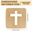WIYETY Jesus Kreuz Nachtlicht: 3D Jesus Kreuz Religiöses Mini Nachtlicht, Kleine Tischlampe für Zimmer, Holzschnitzerei LED Nachtleuchte, USB-betriebener Warmweiß Licht, Beleuchtetes Geschenk
