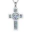 YFN Wikinger Kreuz Halskette Sterling SIlver Keltischer Knoten Anhänger Wikinger Religiöser Schmuck Geschenke für Damen Herren (Valknut)