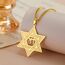EUEAVAN Davidstern Chai-Halskette, hebräisch, jüdischer Chai-Anhänger, Halskette, Kabbalah-Amulett, Schmuck, jüdisches christliches Hexagramm, Chanukka, Geschenk für Damen und Herren, Medium,