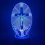 Kreative 3D Jesus Kreuz Nacht Licht 16 Farben Andern Sich Fernbedienung USB-Strom Touch Schalter Dekor Lampe Optische Täuschung Lampe LED Lampe Tisch Kind Geburtstag Weihnachten Geschenke
