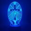 Kreative 3D Jesus Kreuz Nacht Licht 16 Farben Andern Sich Fernbedienung USB-Strom Touch Schalter Dekor Lampe Optische Täuschung Lampe LED Lampe Tisch Kind Geburtstag Weihnachten Geschenke