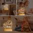 Attivolife Jesus-Nachtlicht, Herr-Geschenk mit warmweißem Licht mit Holzsockel, die heilige Heimdekoration, Weihnachten, Geburtstag, Ostern, Erntedankfest, Geschenk, Schreibtischlampe