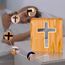 Jesus Kreuz Nachtlicht,Kreative Modellierung 3D Holzschnitzerei LED Nachtleuchte,USB-betriebener Warmweiß Licht Tischlampe Schlafzimmer Dekoration Holzlampe Beleuchtetes Geschenk Christen Religiös