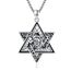 CUOKA MIRACLE Elegante Davidstern Kette 925 Sterling Silber - Hexagram Anhänger für Ehemann & Sohn - Besonderes Geschenk für Bar Mizwa, Geburtstag & Feiertage