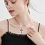 YFN Kreuz Halskette Sterling Silber Türkis Kreuz Anhänger Schmuck Geschenke für Damen Herren Mädchen Jungen
