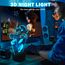 AIRUEEK Sonic Hedgehog Spielzeug 3D nachtlicht LED Illusion Lampe-3Pack Sonic/1 Fernbedienung /1 schwarzer Sockel/-Schlafzimmerdekor Kreative Halloween Weihnachts Geschenke für Kinder Männer