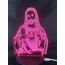 Xdorra Jesus Christus 3D Lichter 7 Farben Schreibtisch LED Stimmungslichter Geschenk für christliche Geburtstagsfeier Geschenke