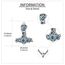 CUPENDA Thor Hammer Halskette Sterling Silber Davidstern Mjolnir Anhänger Vegvisir Schmuck Geschenke für Frauen Männer