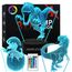 AIRUEEK Dinosaurier Nachtlicht für Kinder, 3D Dino Spielzeug 3 Patterns and 16 Farben Ändern und Fernbedienung, Dinosaurier Spielzeuge halloween Weihnachts Geschenke für Jungen