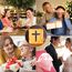 Jesus Kreuz Nachtlicht,Kreative Modellierung 3D Holzschnitzerei LED Nachtleuchte,USB-betriebener Warmweiß Licht Tischlampe Schlafzimmer Dekoration Holzlampe Beleuchtetes Geschenk Christen Religiös