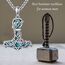 CUPENDA Thor Hammer Halskette Sterling Silber Davidstern Mjolnir Anhänger Vegvisir Schmuck Geschenke für Frauen Männer