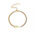 UNIFT Davidstern-Kerzenständer-Armband für Frauen Edelstahl Retro Israel Kerzenständer Davidstern-Armbänder Chanukka-Schmuck, 24,9 x 16,5 mm, Edelstahl